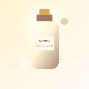 Scentio fragrance bottle visual for gentle-vanilla-mist